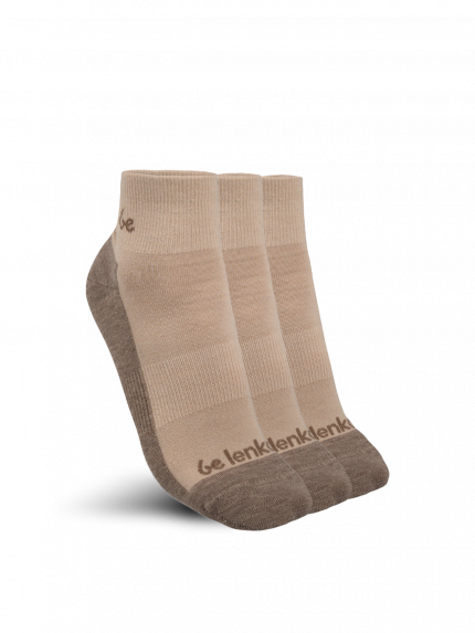 Barfußsocken Be Lenka - Crew - Merino Wool – Beige - 3 pack