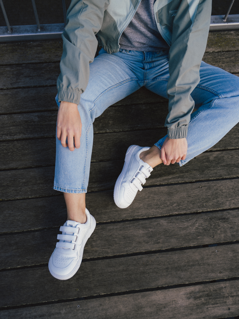 Barefoot Sneakers Barebarics Zing Velcro - All White - Leather