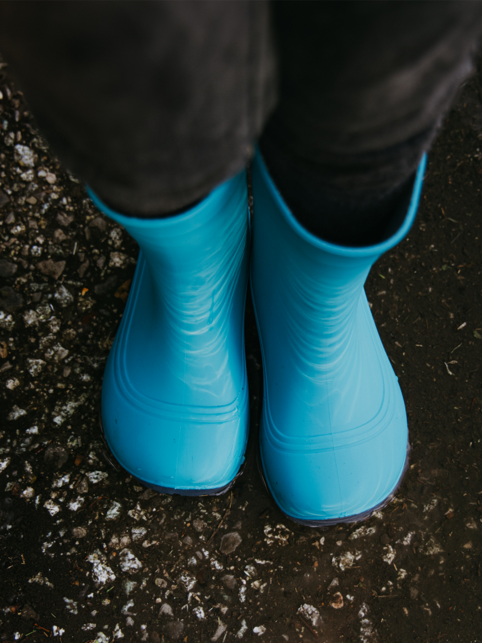 Detské barefoot gumáky Be Lenka Pudds - Aqua Blue