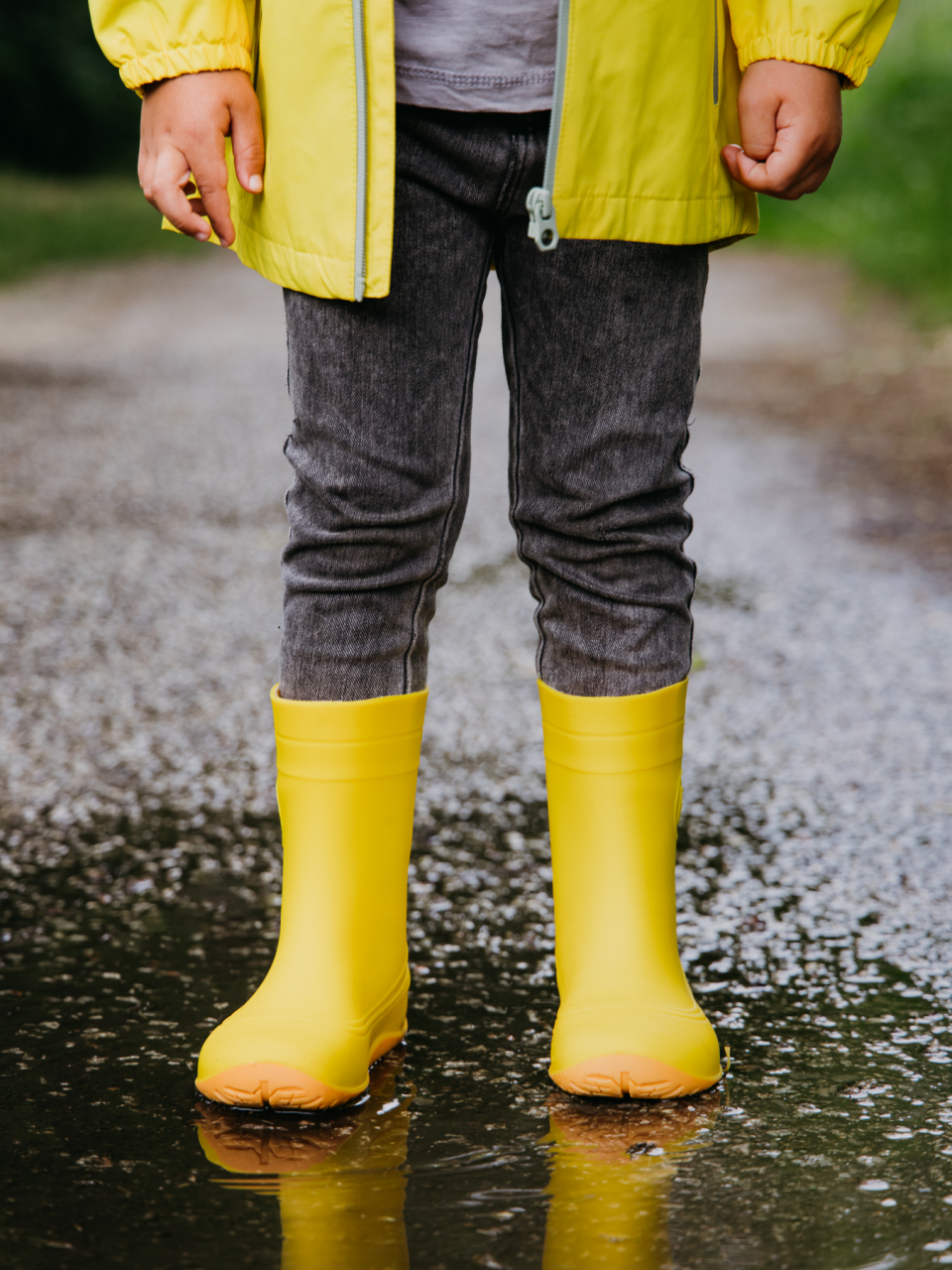 Detské barefoot gumáky Be Lenka Pudds - Yellow