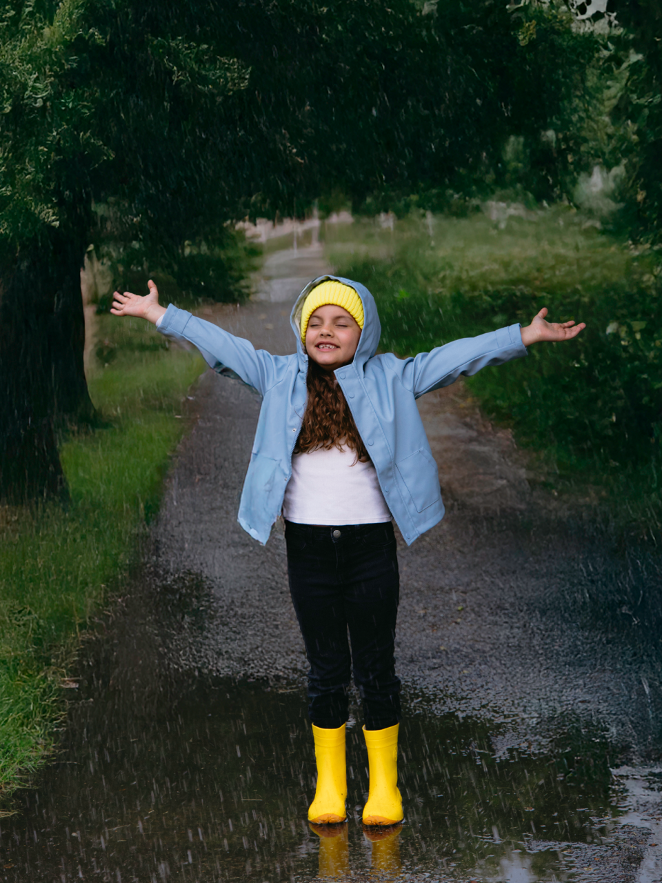 Detské barefoot gumáky Be Lenka Pudds - Yellow