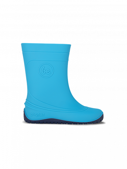 Kids Barefoot Rain Boots Be Lenka Pudds - Aqua Blue