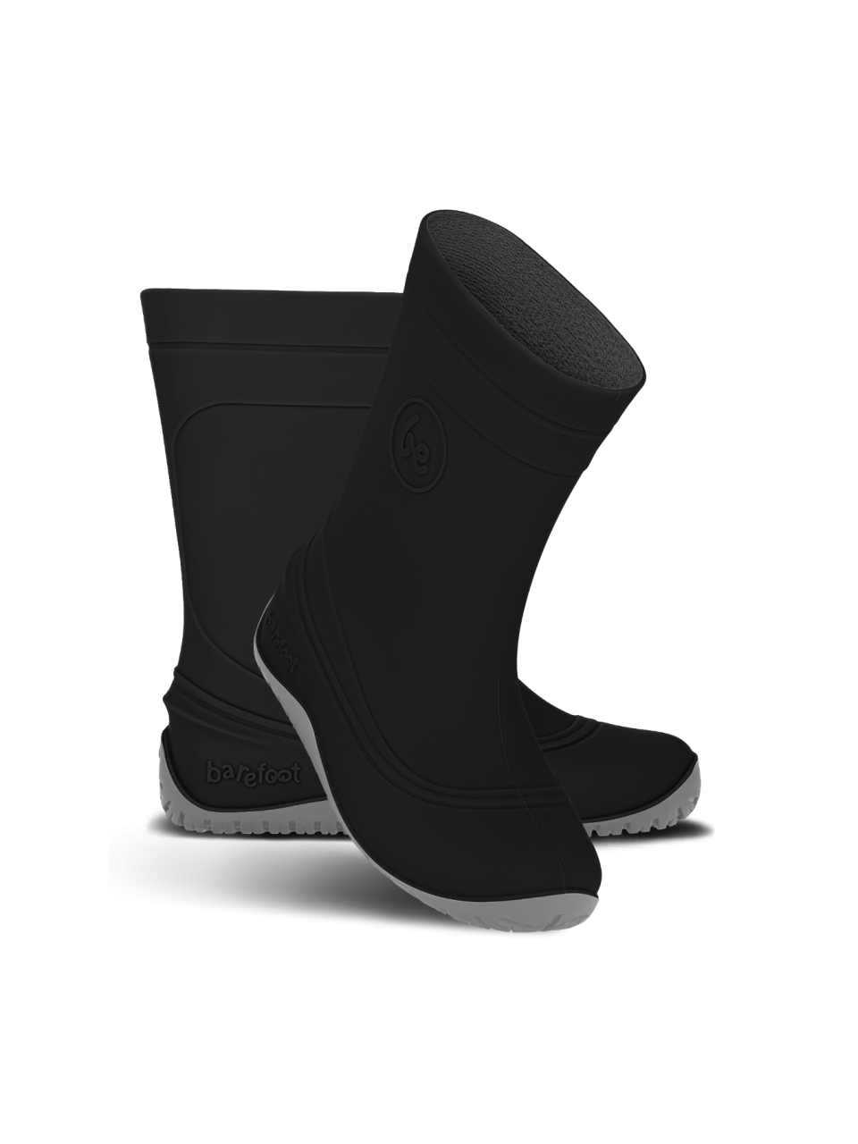Kids Barefoot Rain Boots Be Lenka Pudds - Black