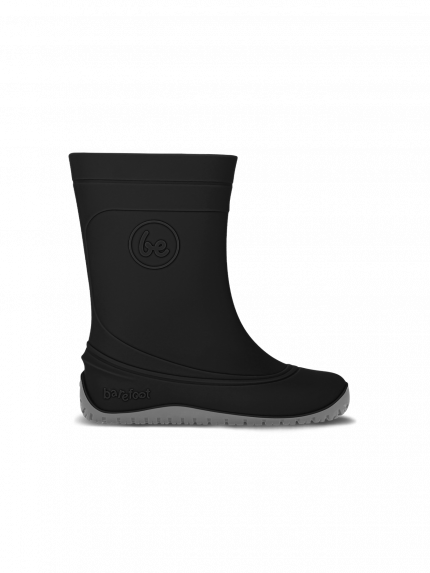 Kids Barefoot Rain Boots Be Lenka Pudds - Black