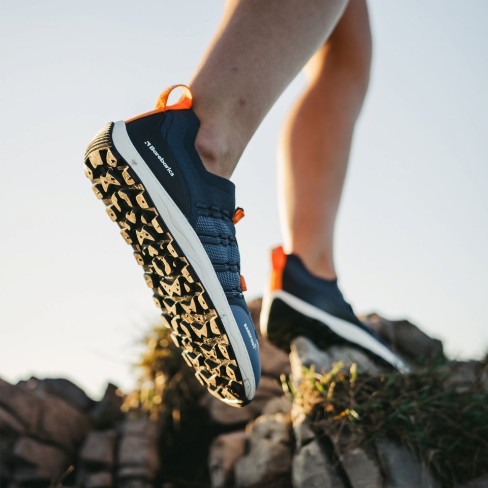 Barefoot tornacipő Barebarics Voyager - Dark Blue & White