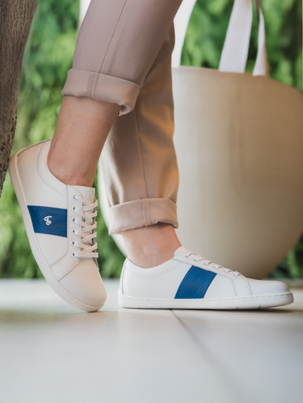 Barefoot zapatillas Be Lenka Elite - White & Dark Blue