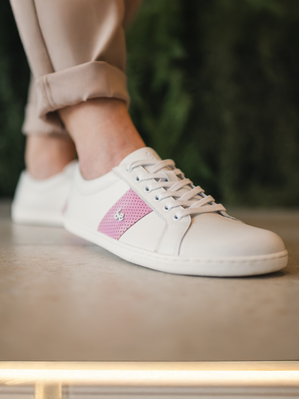 Barfuß Sneakers Be Lenka Elite - White & Pink