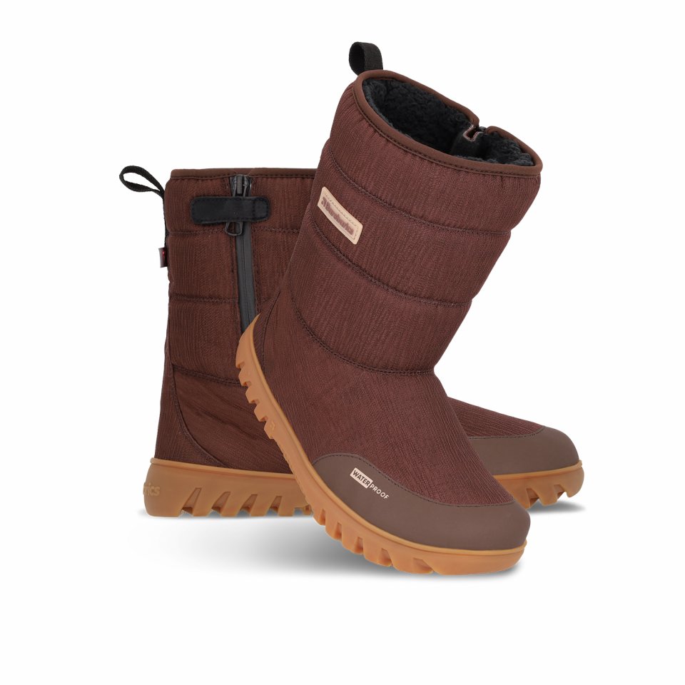 Winter Barfußschuhe Barebarics PolarStride - Copper Brown