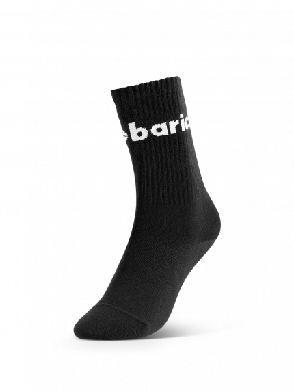 Barebarics - Barefootové ponožky - Crew - Black - Big logo