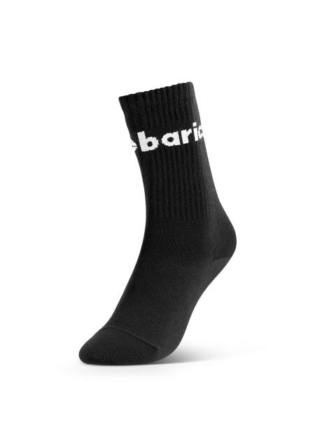 Barebarics - Barefootové ponožky - Crew - Black - Big logo