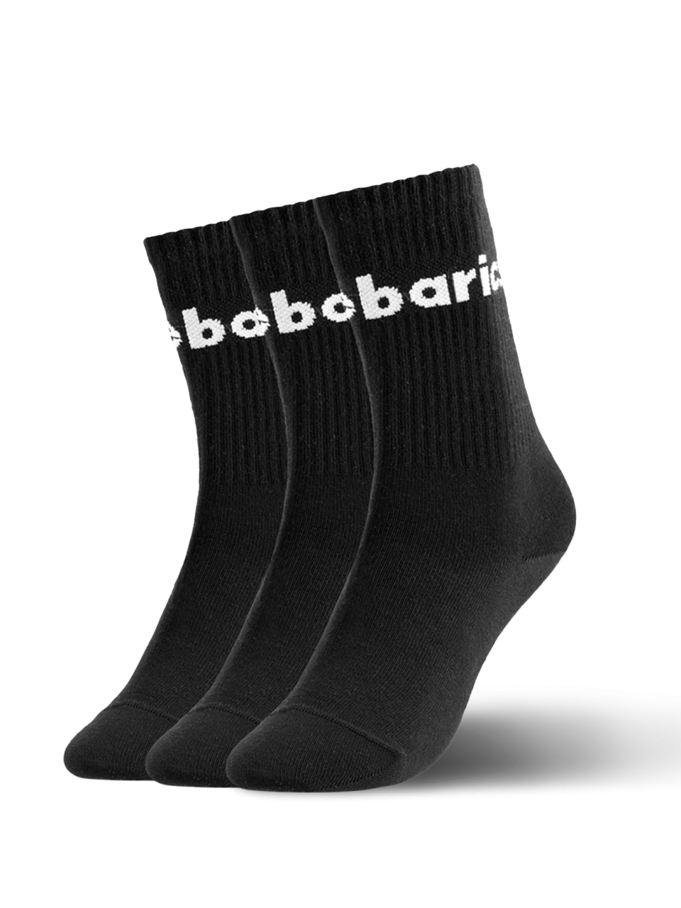 Barebarics - Chaussettes Barefoot - Crew - Black - Big logo - 3 pack