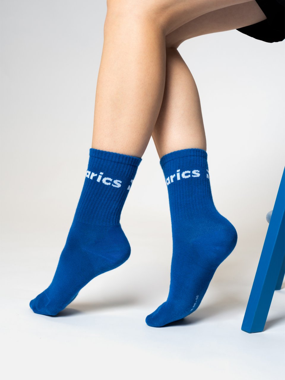 Barebarics - Barfußsocken - Crew - Cobalt Blue - Big logo