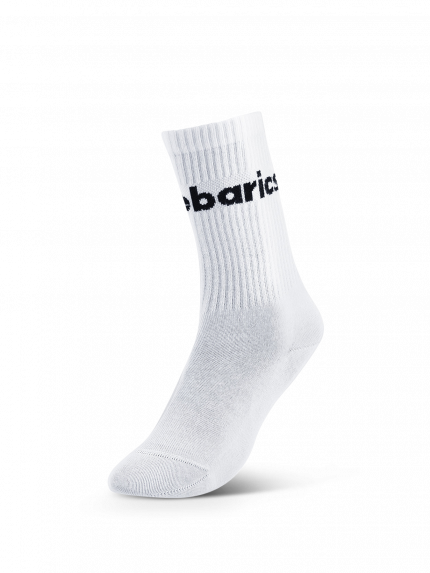 Barebarics - Barefootové ponožky - Crew - White - Big logo