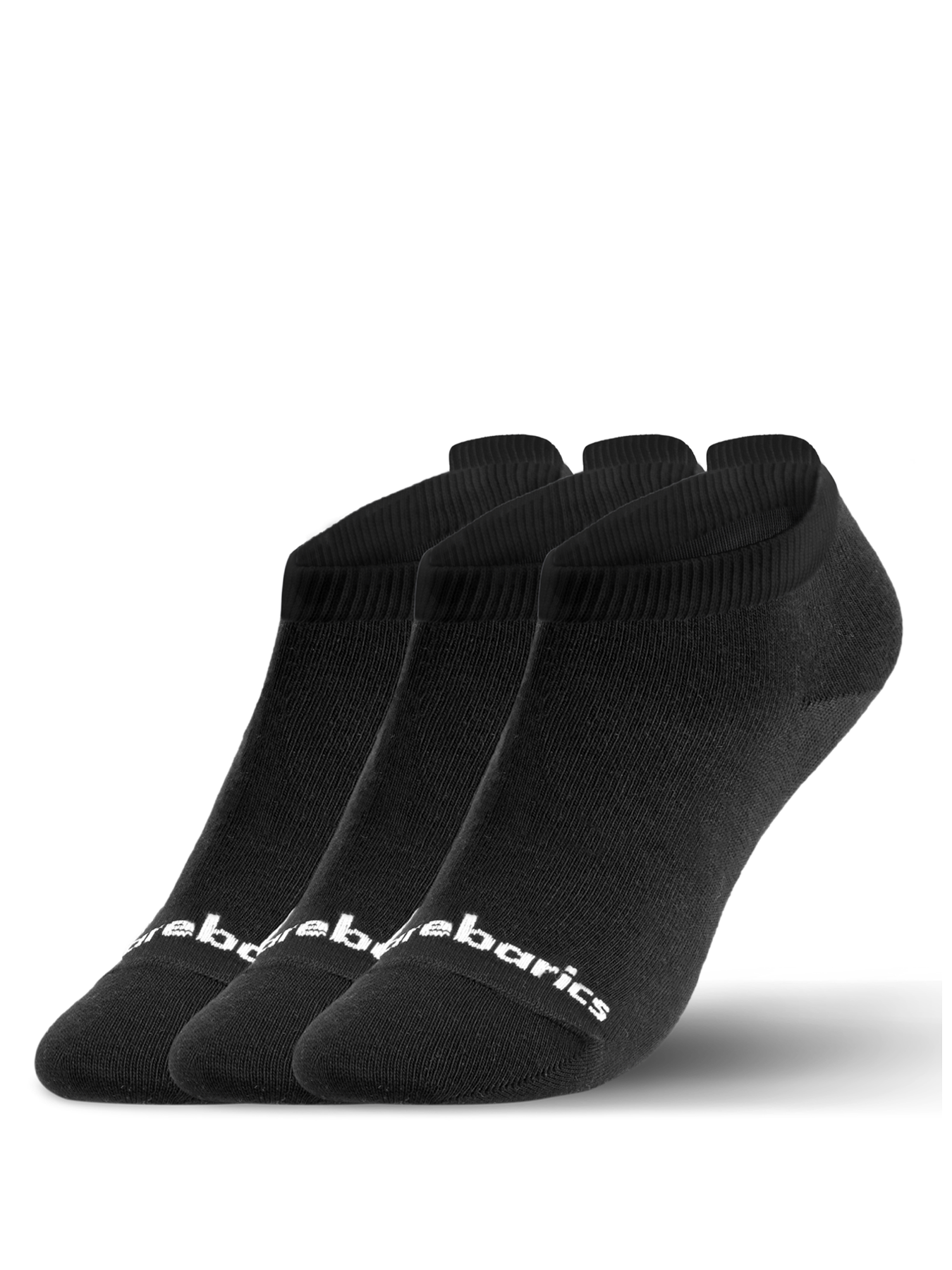 Barebarics - Barefoot Socks - Low-cut - Black - 3 pack