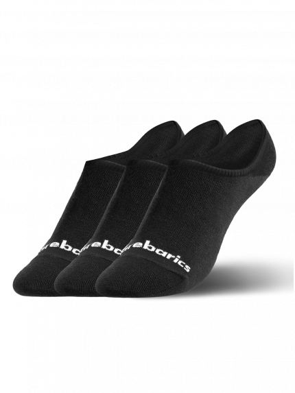 Barebarics - Barefoot Socks - No-Show - Black - 3 pack