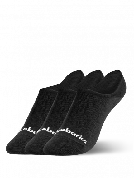Barebarics - Chaussettes Barefoot - No-Show - Black - 3 pack