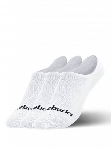 Barebarics - Chaussettes Barefoot - No-Show - White - 3 pack