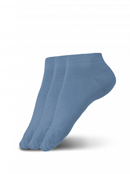 Chaussettes Barefoot - Low-cut - Essentials - Blue - 3 pack