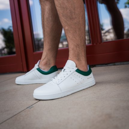 Barfußschuhe Barebarics Enigma - White & Dark Green