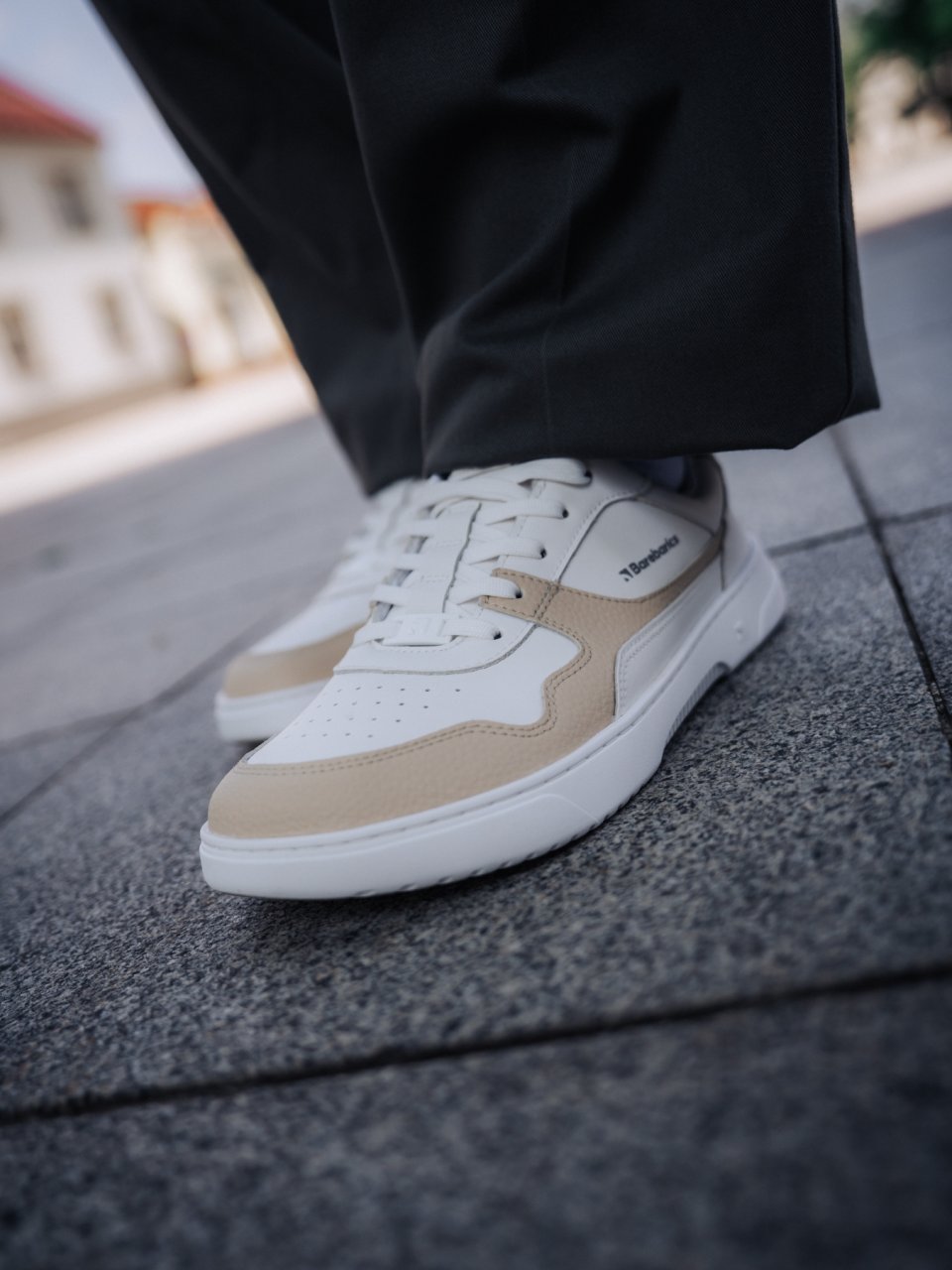Barefoot tenisky Barebarics Zing - White & Cream