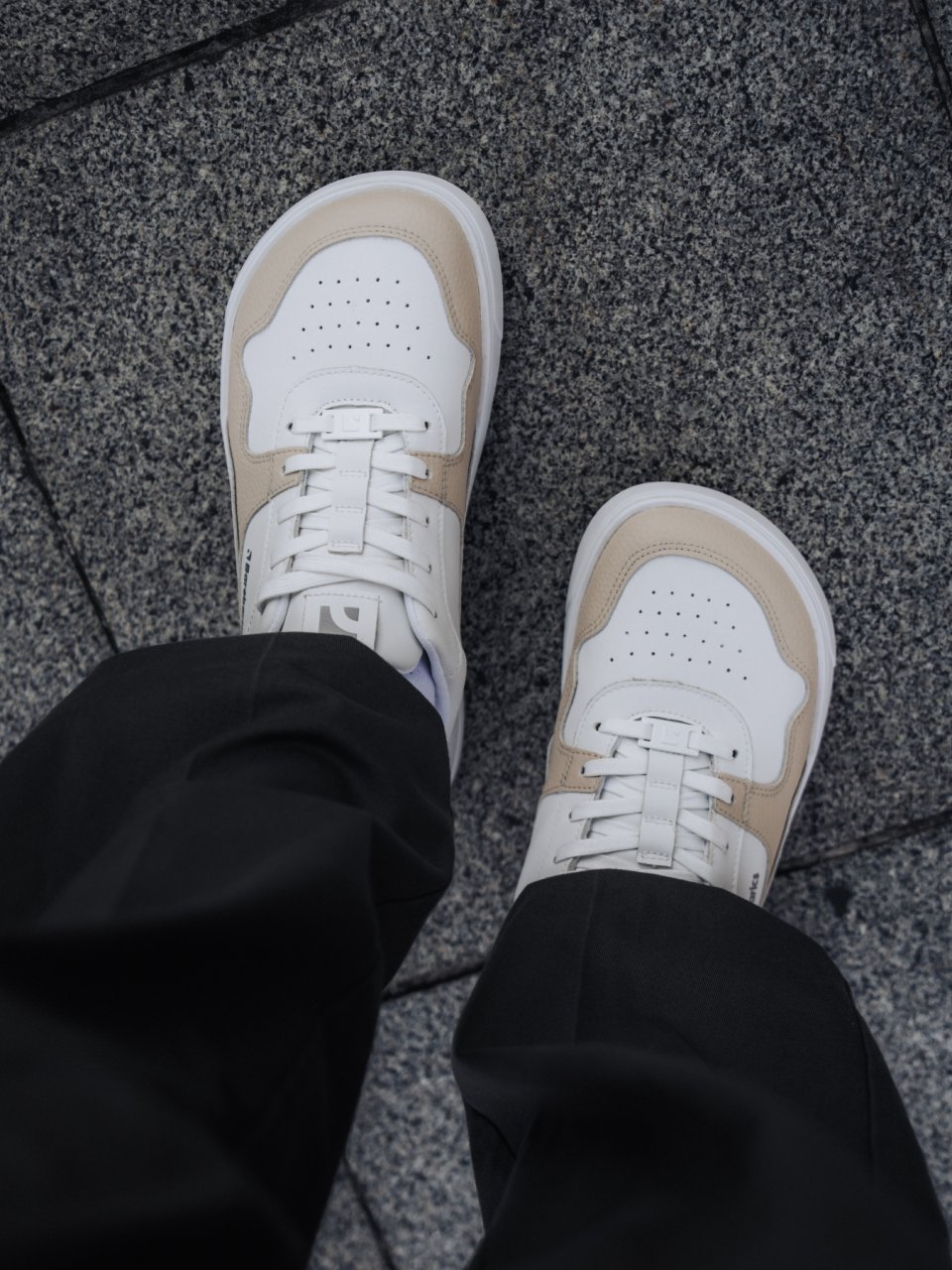 Barefoot tenisky Barebarics Zing - White & Cream