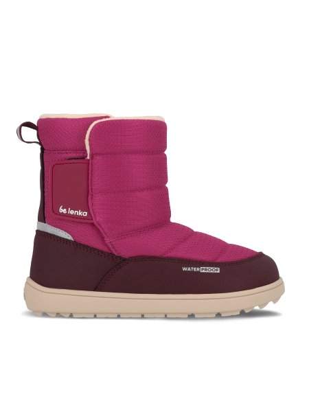 Dětské barefoot sněhule Be Lenka Ailo Junior - Berry