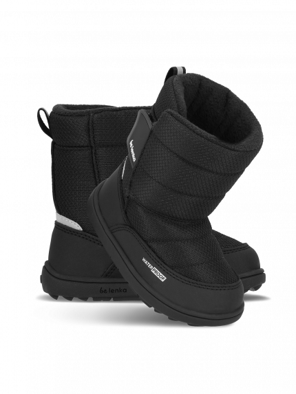 Barfuß-Schneeschuhe für Kinder Be Lenka Ailo Preschool - All Black
