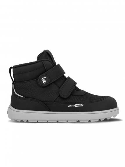 Kinder Winter Barfußschuhe Be Lenka Zippu Junior - Black & Grey