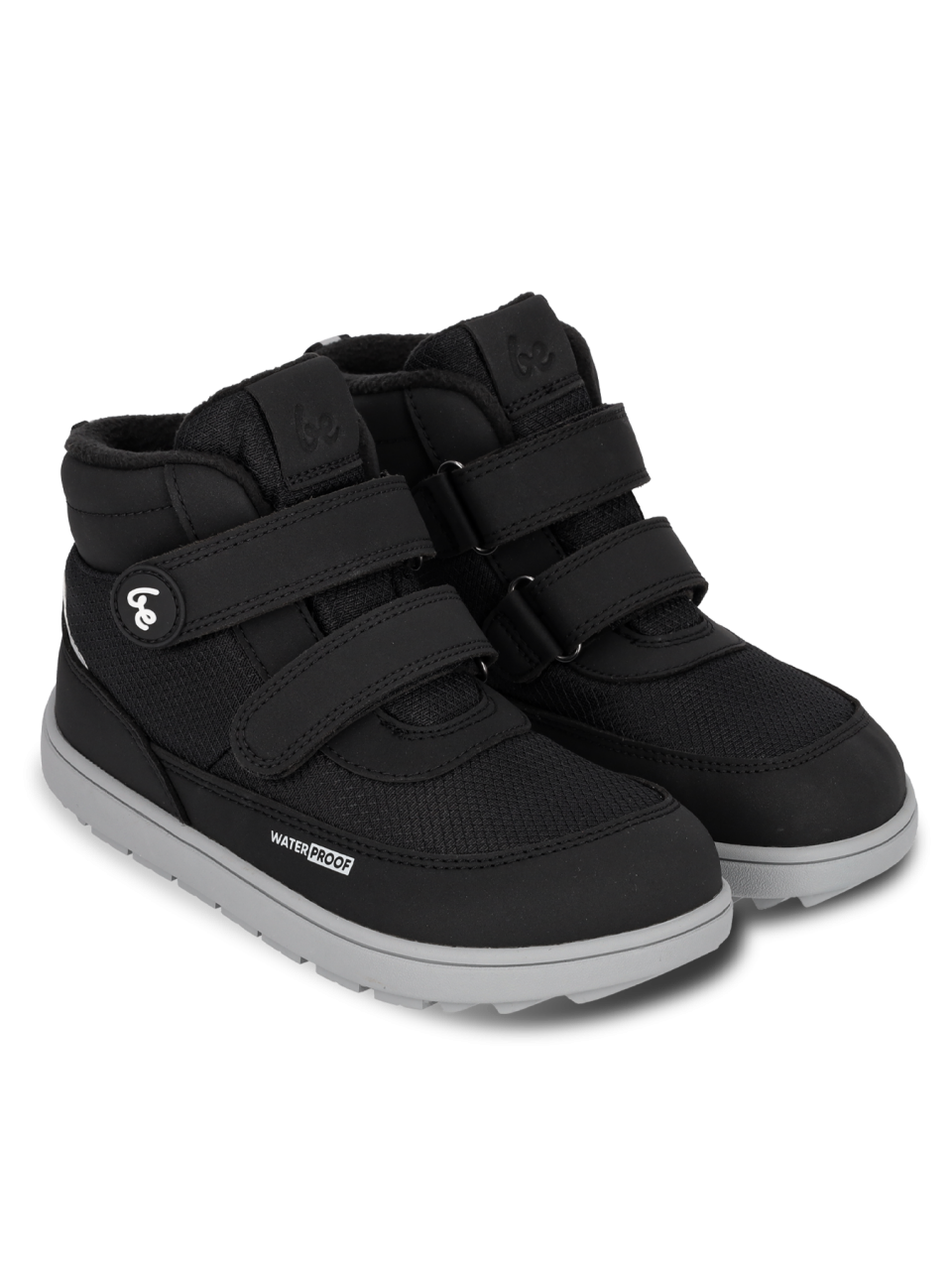 Kinder Winter Barfußschuhe Be Lenka Zippu Kids - Black & Grey
