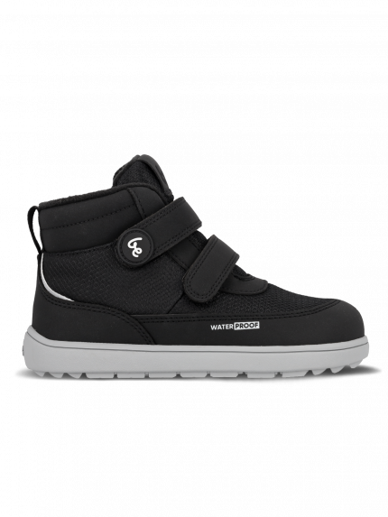 Kinder Winter Barfußschuhe Be Lenka Zippu Kids - Black & Grey