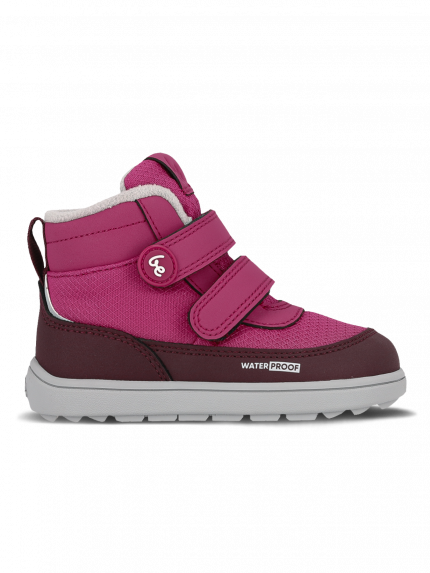 Kinder Winter Barfußschuhe Be Lenka Zippu Preschool - Berry & Grey