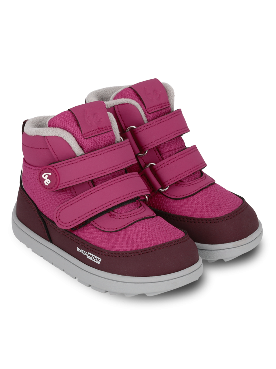 Kinder Winter Barfußschuhe Be Lenka Zippu Preschool - Berry & Grey