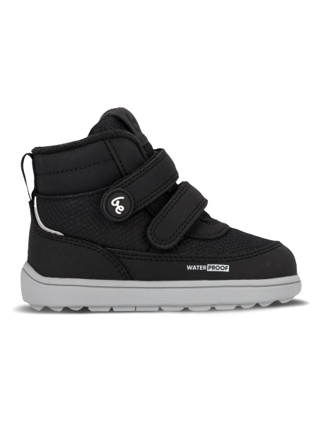 Detské zimné barefoot topánky Be Lenka Zippu Preschool - Black & Grey