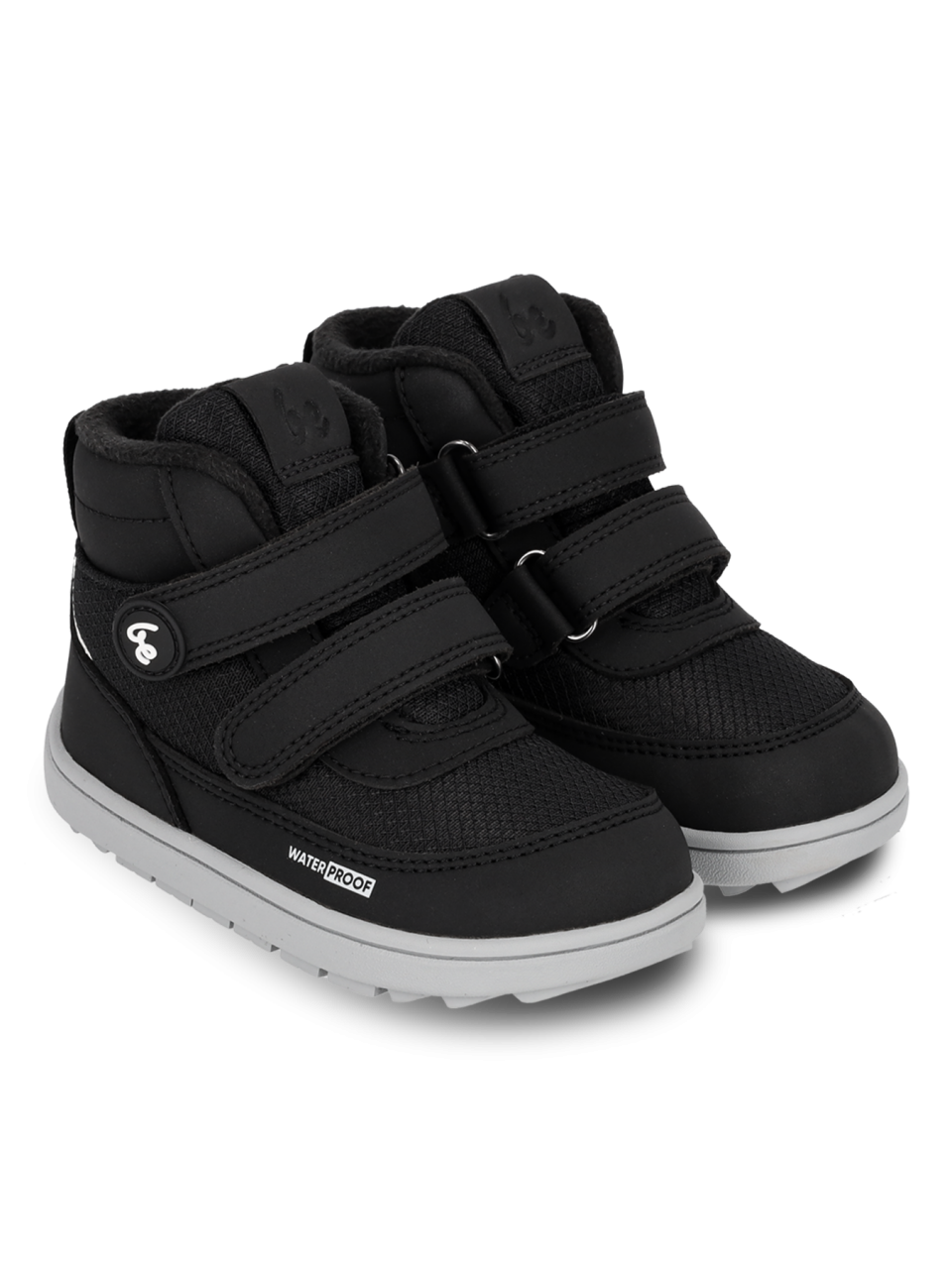 Kinder Winter Barfußschuhe Be Lenka Zippu Preschool - Black & Grey