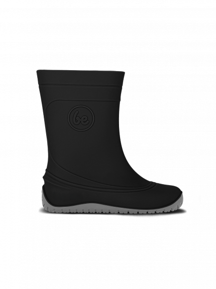 Kids Barefoot Rain Boots Be Lenka Pudds - Black
