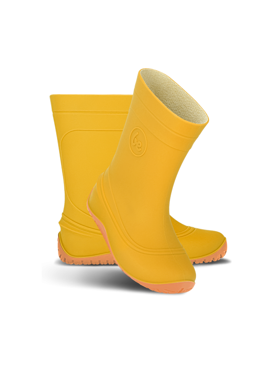 Dětské barefoot gumáky Be Lenka Pudds - Yellow