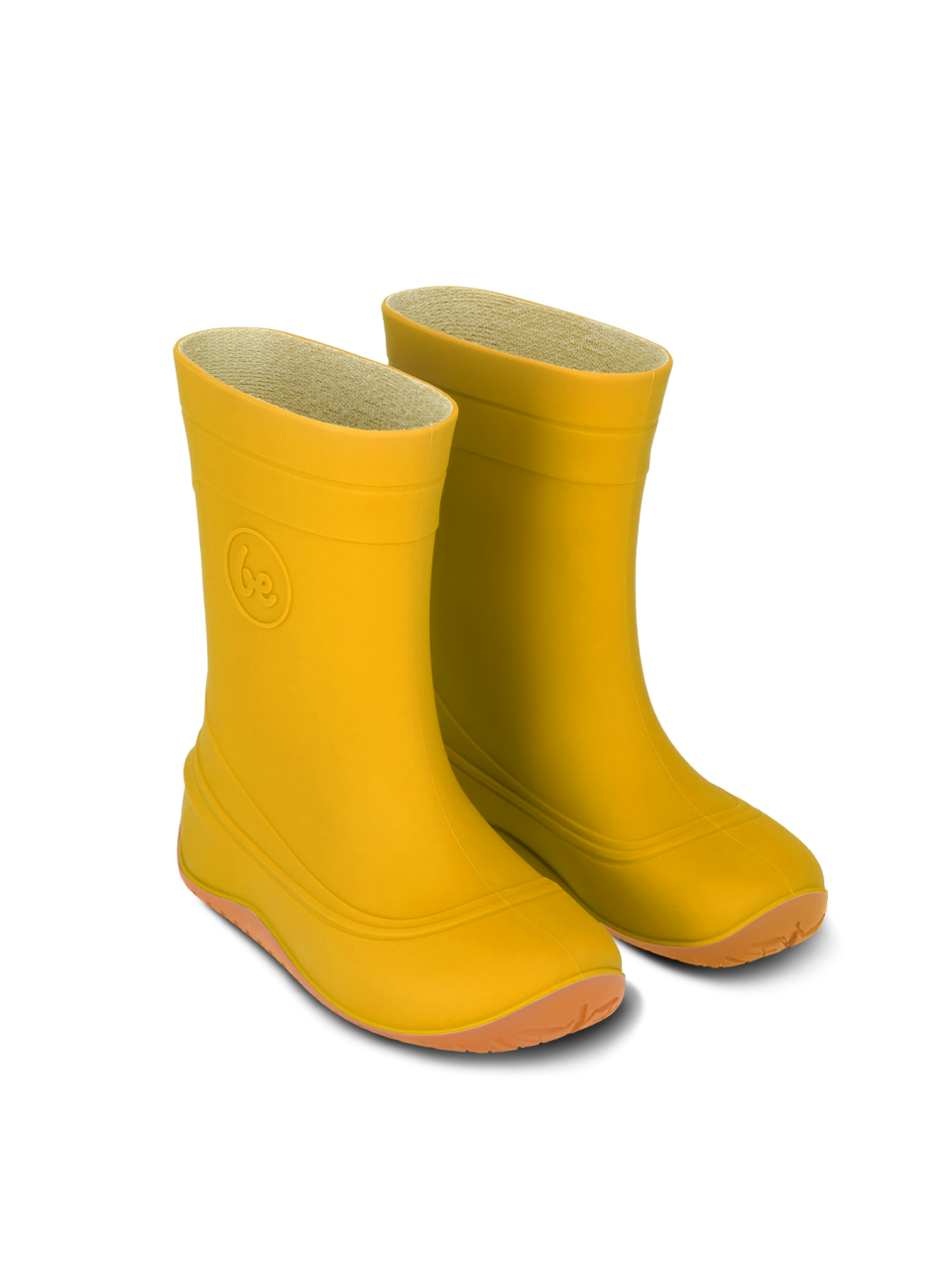 Dětské barefoot gumáky Be Lenka Pudds - Yellow