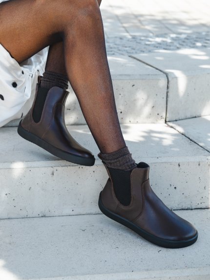 Zapatos Barefoot Be Lenka Entice Neo - Dark Brown & Black