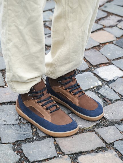 Chaussures barefoot Be Lenka York - Brown & Navy