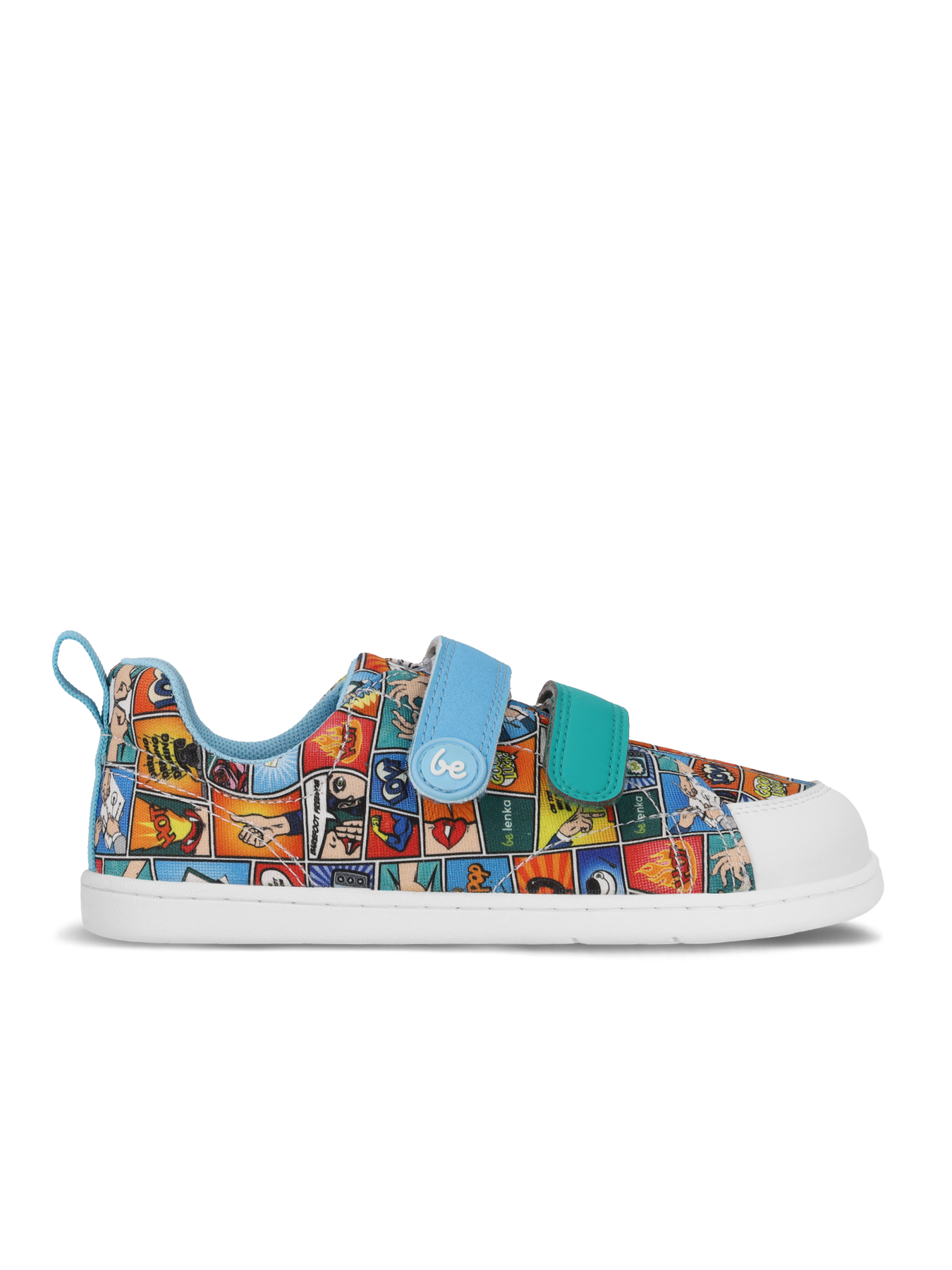 Kids barefoot sneakers Be Lenka Canvi Preschool - Comics Color