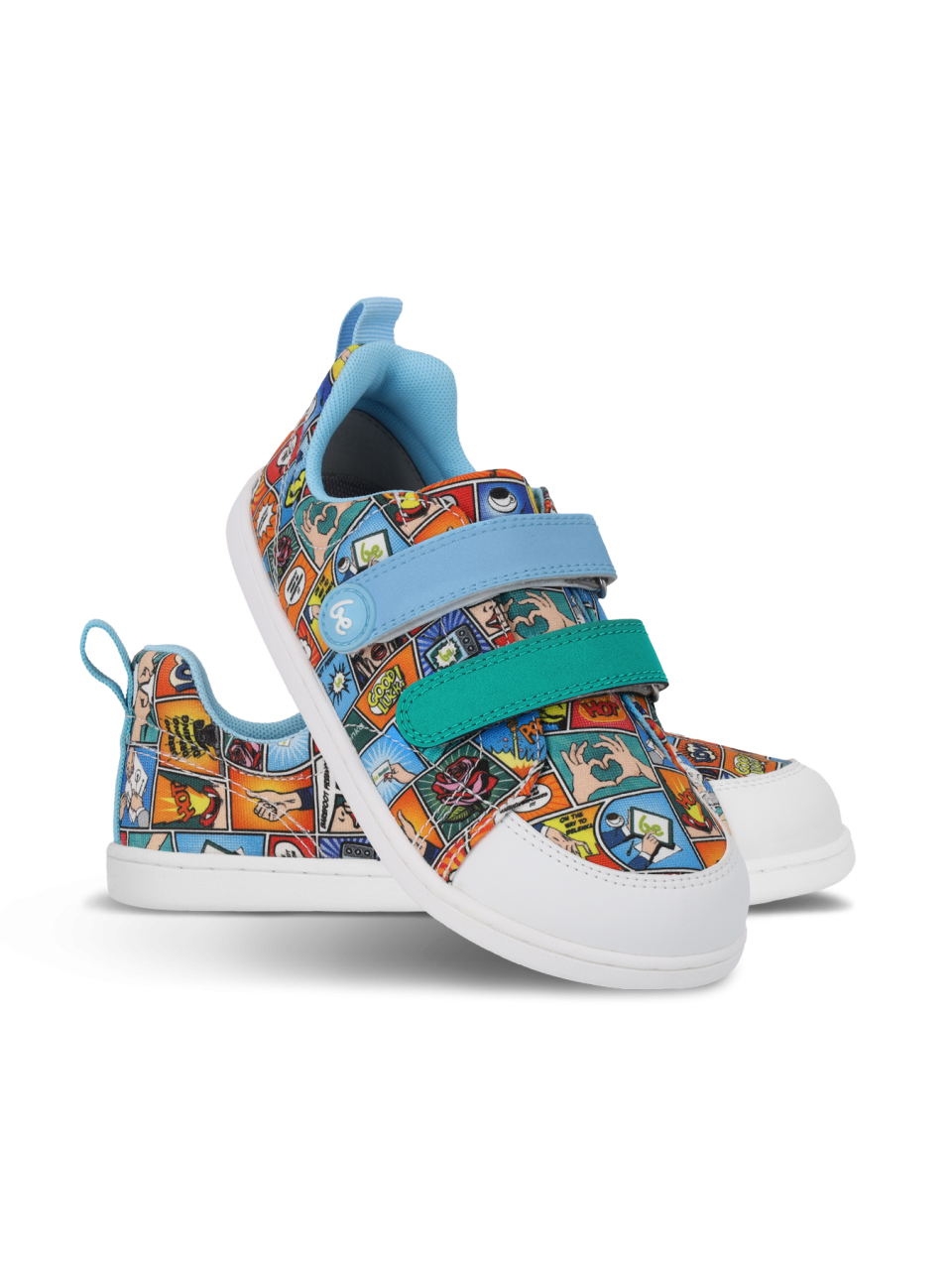 Barefoot zapatillas de niños Be Lenka Canvi Preschool - Comics Color