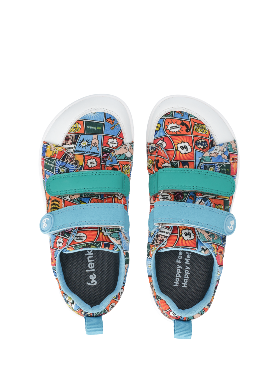Barefoot zapatillas de niños Be Lenka Canvi Preschool - Comics Color