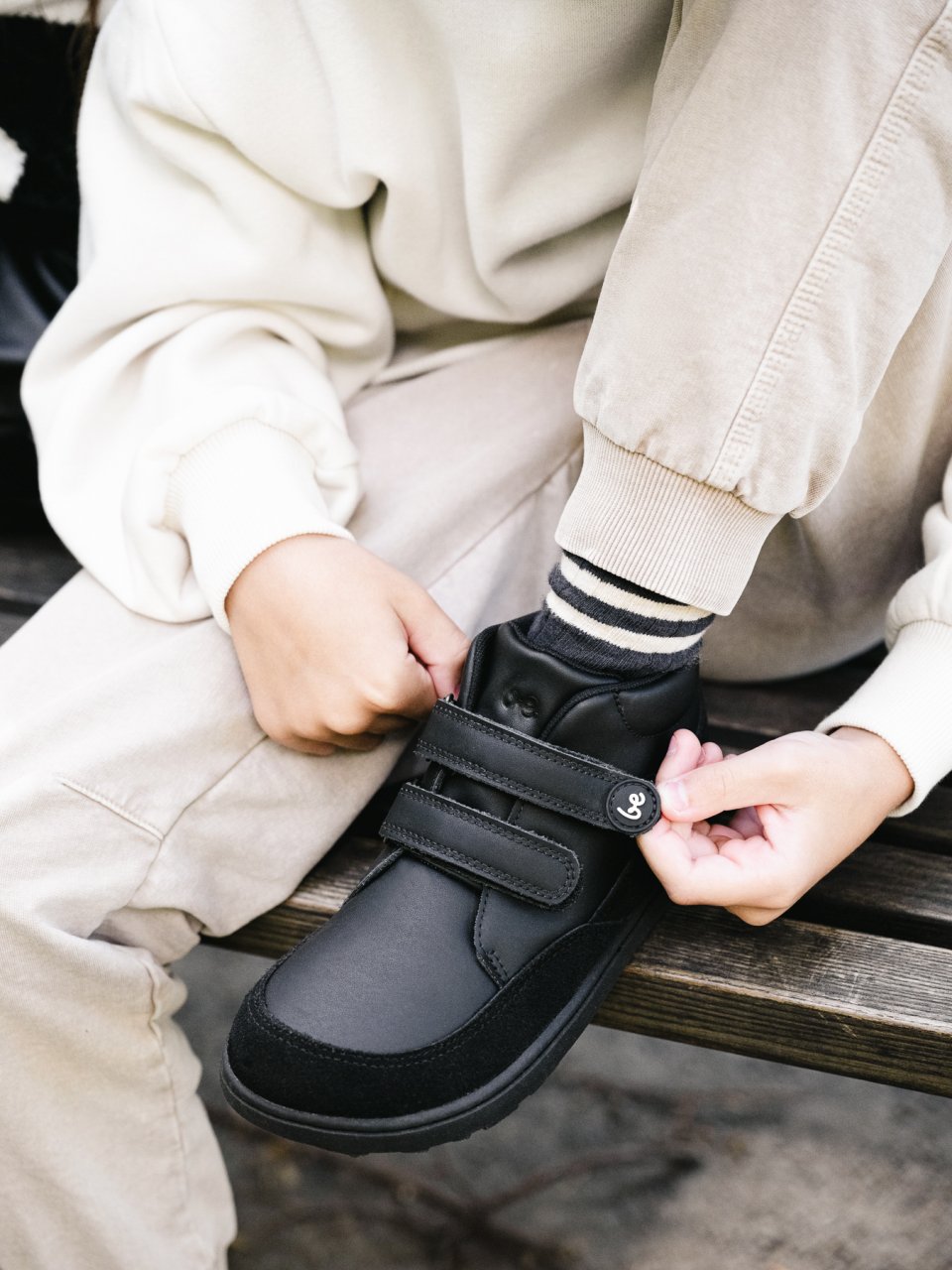 Kid's barefoot boots Be Lenka Elio Kids - All Black