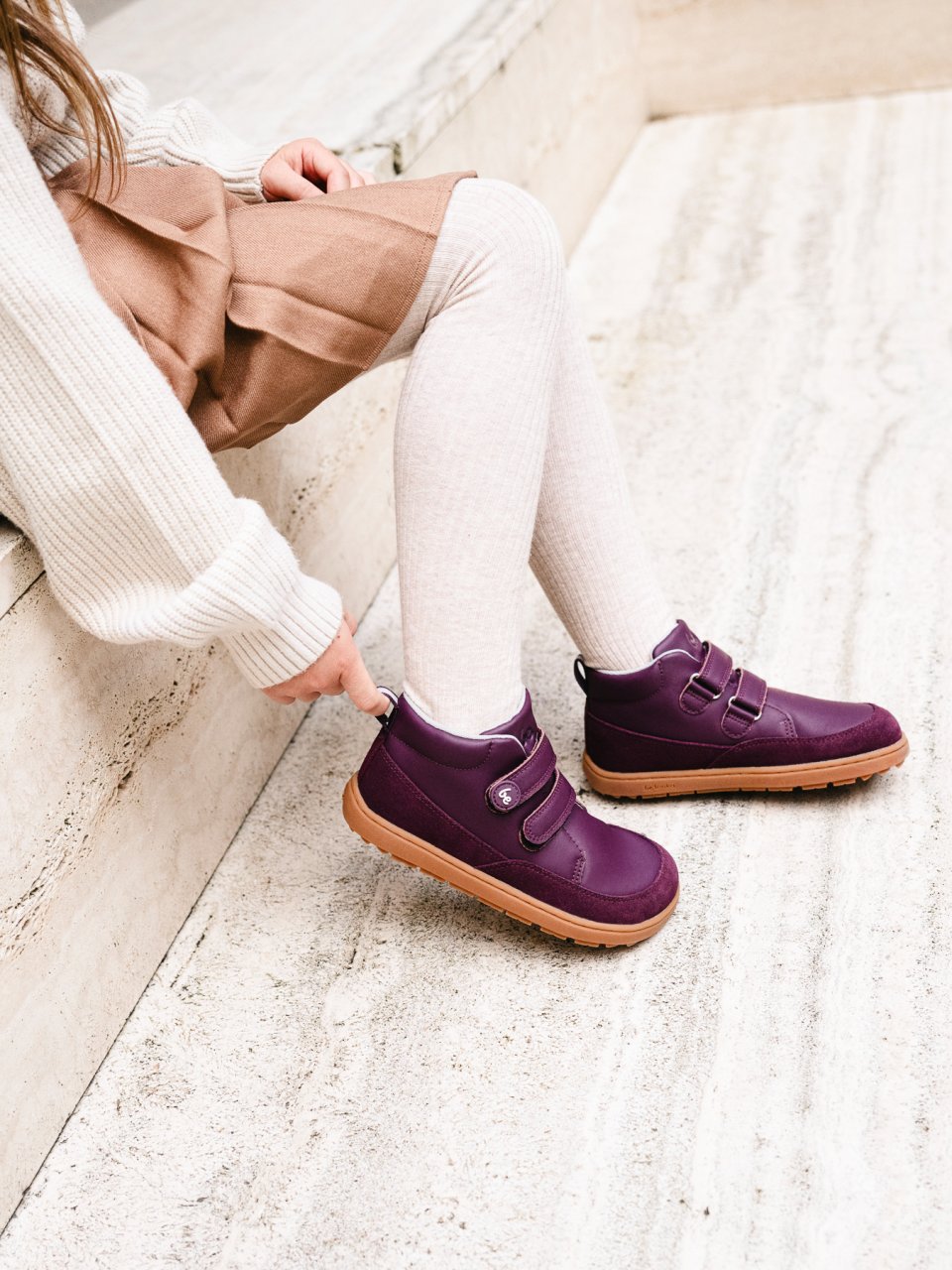 Kid's barefoot boots Be Lenka Elio Kids - Berry