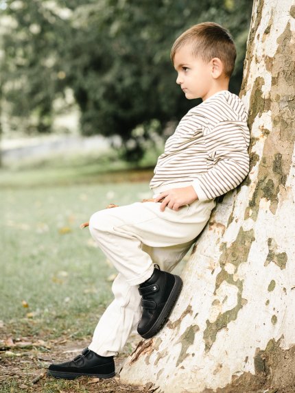 Dětské barefoot boty Be Lenka Elio Preschool - All Black