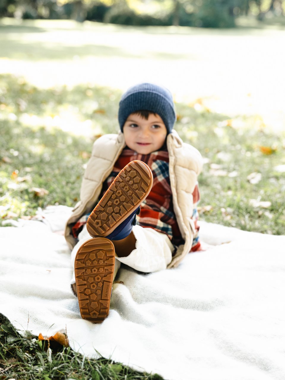 Dětské barefoot boty Be Lenka Elio Preschool - Dark Blue