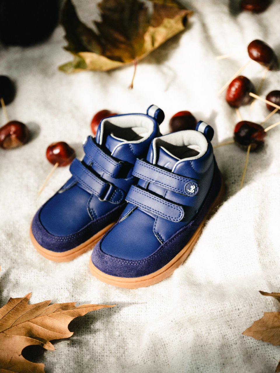 Dětské barefoot boty Be Lenka Elio Preschool - Dark Blue