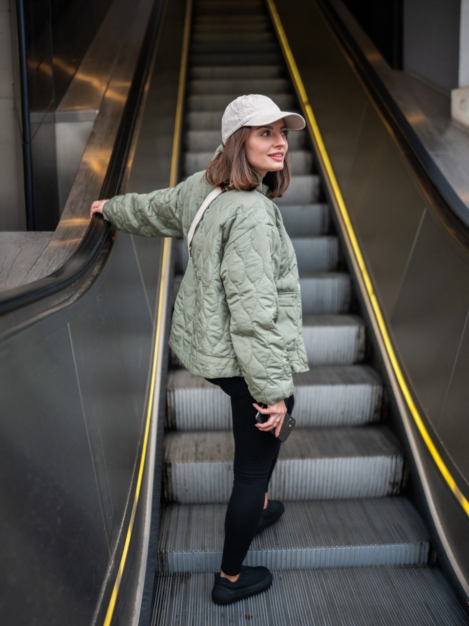 Rushing out the door and…