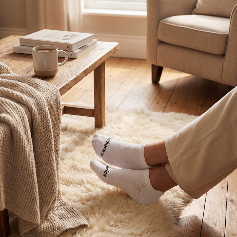 Barebarics - Barefoot Socks - Low-cut - White