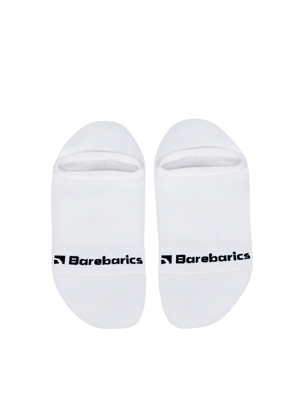 Barebarics - Barefoot Socks - No-Show - White